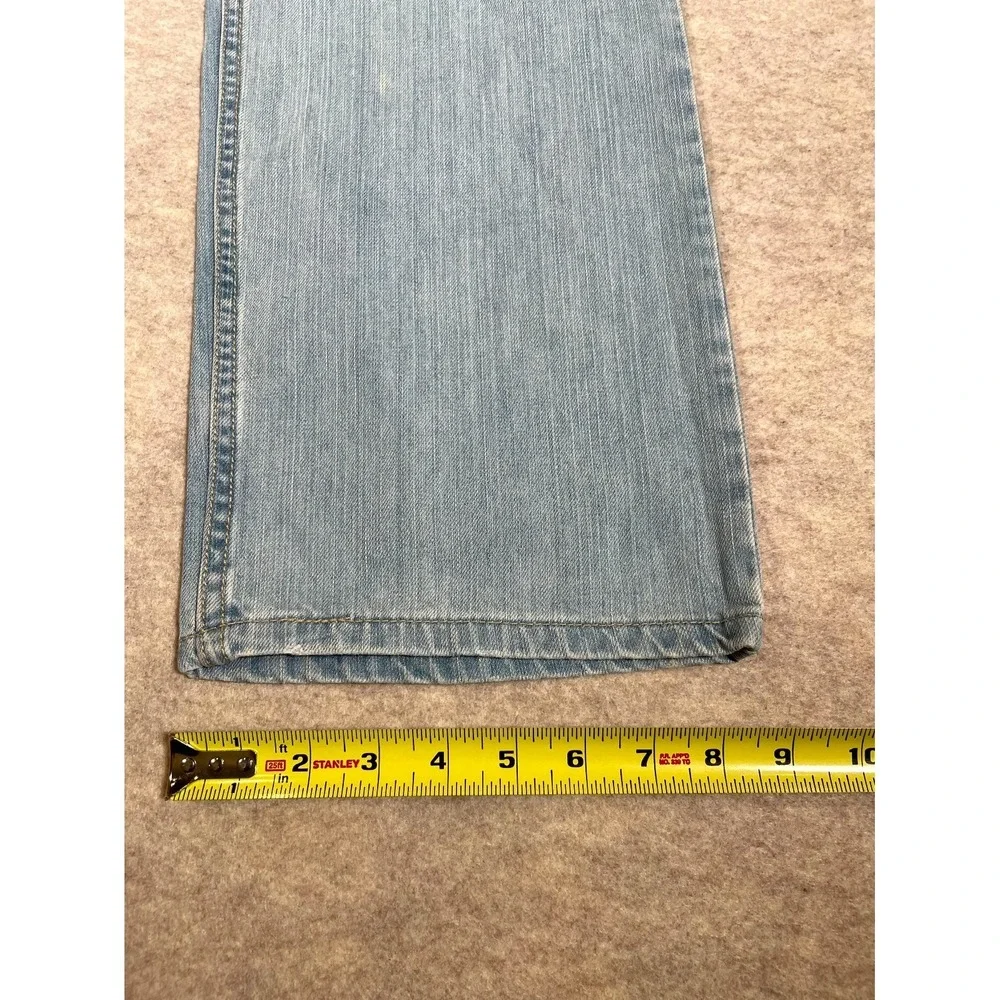 Levis 501 Original Fit Jeans Men 36x36 Blue Denim Cotton Straight Leg Light Wash